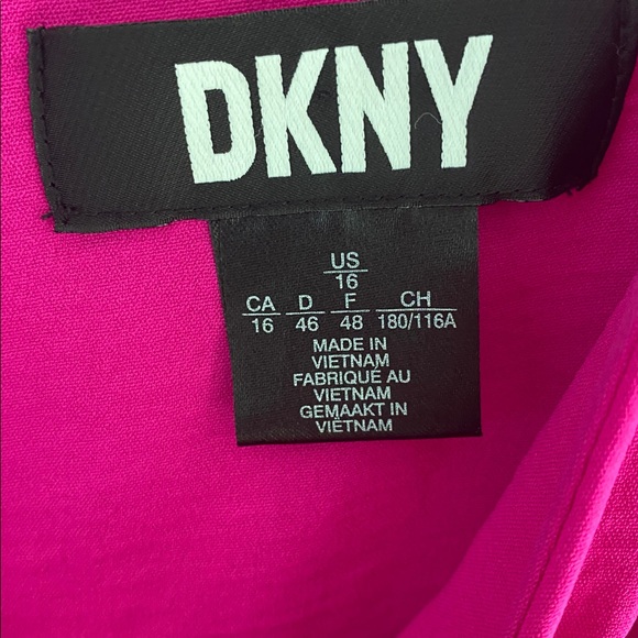 DKNY 16 fuchsia dress - Picture 2 of 2